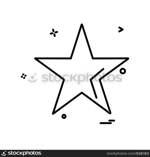 Star icon design vector