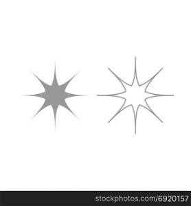 Star icon. Grey set .. Star icon. It is grey set .