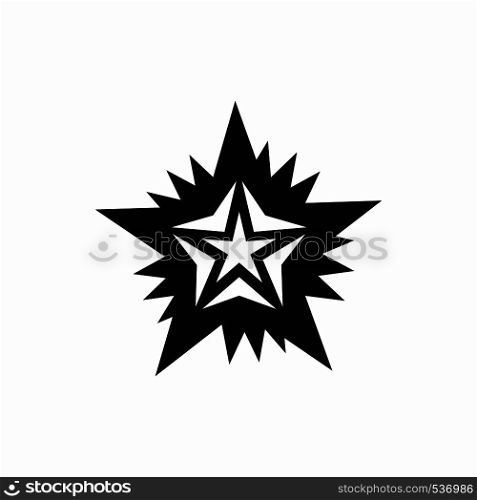 Star icon in flat simple for any design. Star icon, simple style