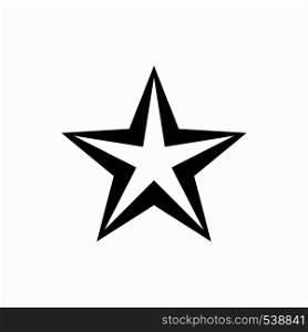 Star icon in flat simple for any design. Star icon, simple style