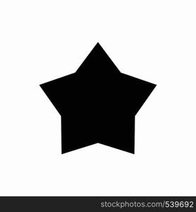 Star icon in flat simple for any design. Star icon, simple style