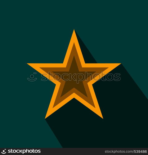 Star icon in flat style for any design. Star icon, flat style