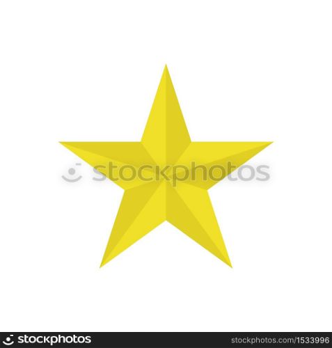 Star icon isolated on white background. Vector illustration