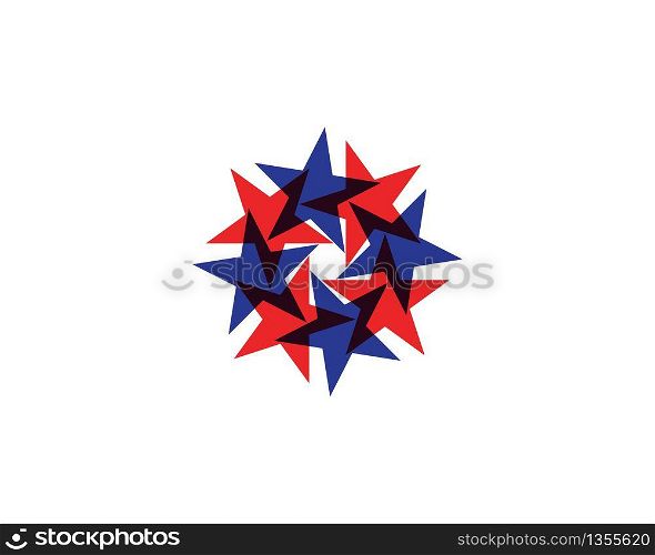 Star icon logo design vector