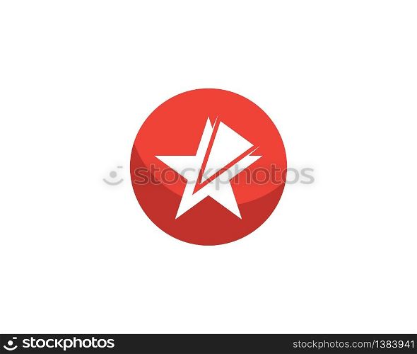 Star icon logo template