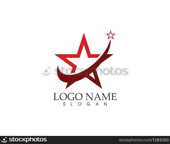Star icon logo vector template