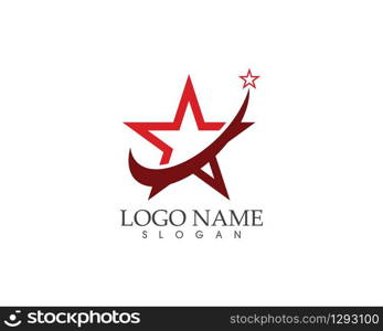 Star icon logo vector template