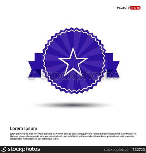 Star Icon - Purple Ribbon banner