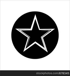 Star Icon, Star Shape Icon Vector Art Illustration