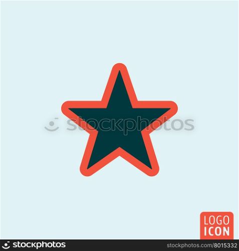 Star icon template. Star icon. Star logo. Star symbol. Star icon isolated minimal design. Vector illustration.