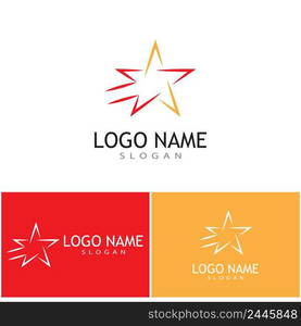 Star icon Template vector illustration design