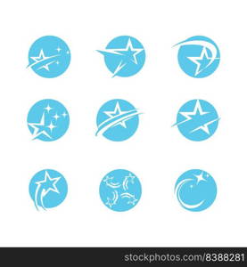 Star icon Template vector illustration design