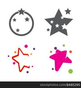 Star icon Template vector illustration design