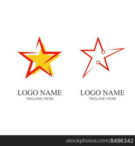 Star icon Template vector illustration design