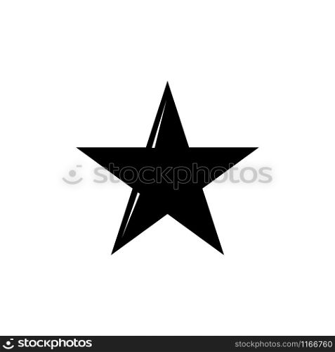 Star icon vector isolated on white background