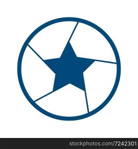 Star icon. Vector isolated star shape symbol.