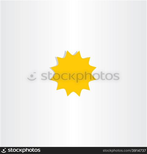 star icon vector sunlight symbol design element sign