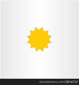 star icon vector sunlight symbol design element sign