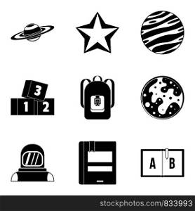 Star icons set. Simple set of 9 star vector icons for web isolated on white background. Star icons set, simple style