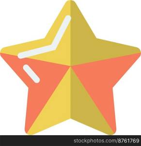 star illustration in minimal style isolated on background