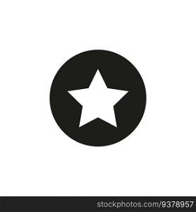 Star in a black circle icon. Vector illustration. EPS 10. stock image.. Star in a black circle icon. Vector illustration. EPS 10.