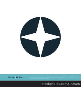 Star in Circle Icon Vector Logo Template Illustration Design. Vector EPS 10.
