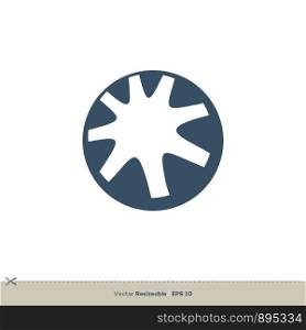 Star in Circle Logo Template Illustration Design. Vector EPS 10.