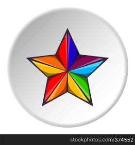 Star in colours of LGBT icon. Cartoon illustration of star in colours of LGBT vector icon for web. Star in colours of LGBT icon, cartoon style