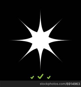 Star it is white icon .. Star it is white icon . Flat style