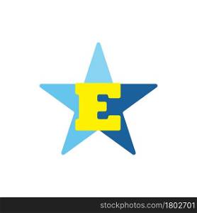 star letter logo vector illustration