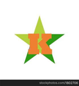 star letter logo vector illustration