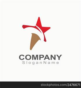 Star Logistic express Logo for business and delivery company