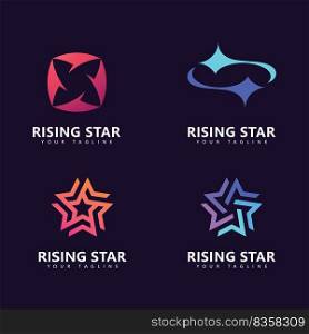 Star logo design template, Simple Star logo design