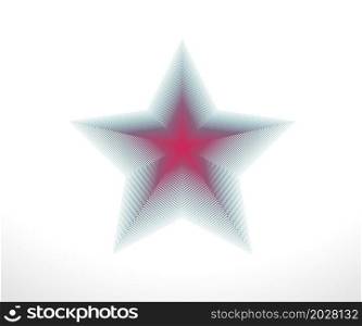 Star logo. Star lined icon, sign, symbol, Flat design, button, web. vector - illustration eps 10.