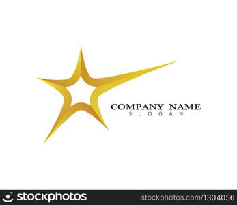 Star logo template vector icon illustration design