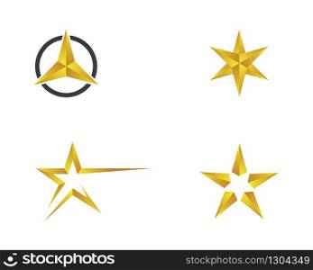 Star logo template vector icon illustration design