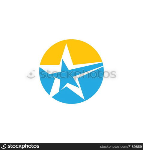 Star logo template vector icon illustration design