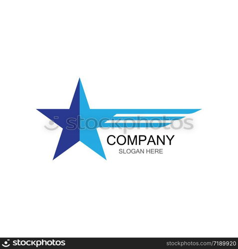 Star logo template vector icon illustration design