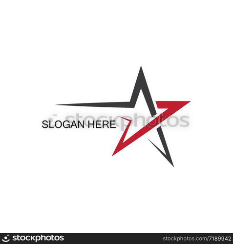 Star logo template vector icon illustration design