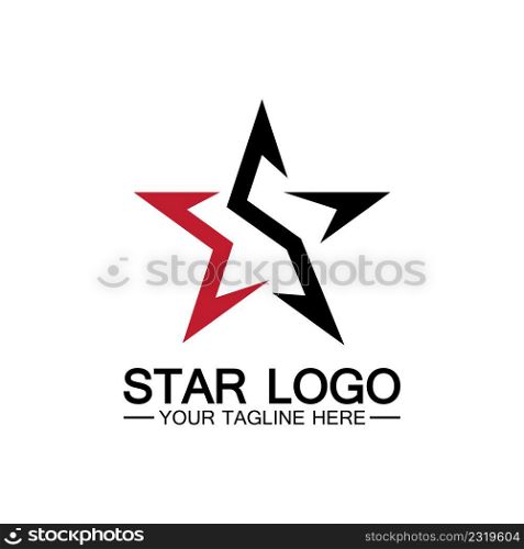 star logo template vector icon illustration design-vector