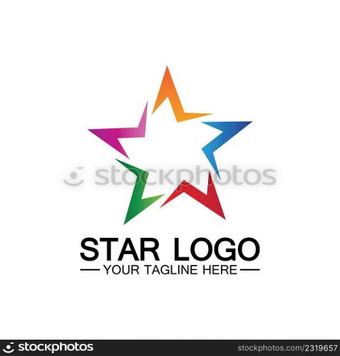 star logo template vector icon illustration design-vector