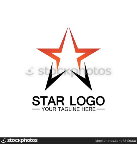 star logo template vector icon illustration design-vector