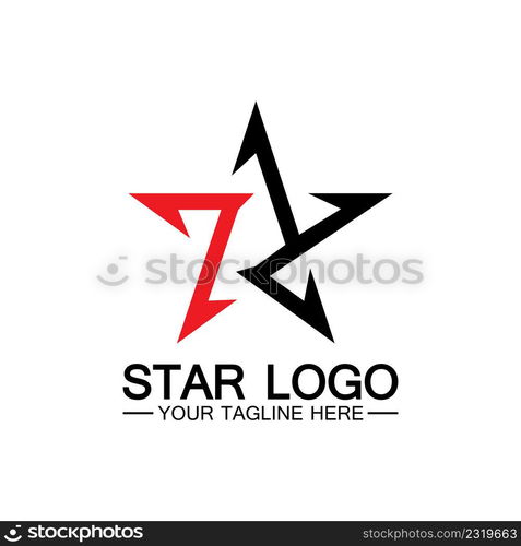 star logo template vector icon illustration design-vector