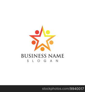 Star logo Template vector illustration design