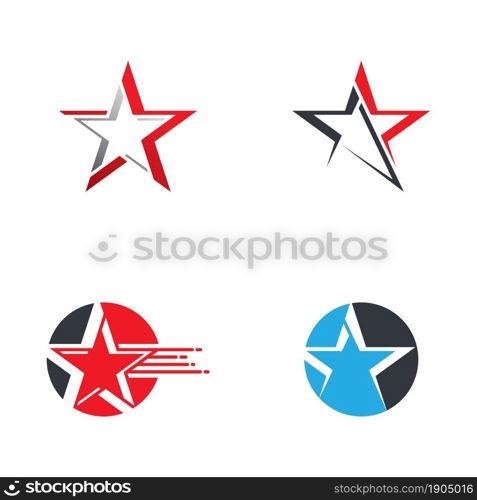 Star logo vector icon set design