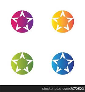 Star logo vector icon set design
