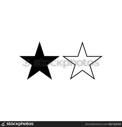 Star logo vector illustration template design
