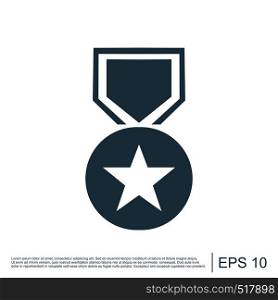 Star Medal Icon Template