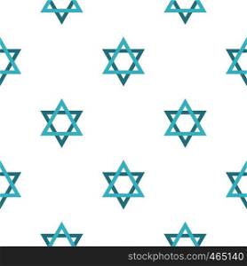 Star of David pattern seamless flat style for web vector illustration. Star of David pattern flat