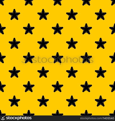 Star pattern seamless vector repeat geometric yellow for any design. Star pattern vector